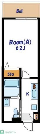 レジデンス立川錦町の物件間取画像